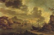 Salvator Rosa The Gulf of Salerno Spain oil painting artist